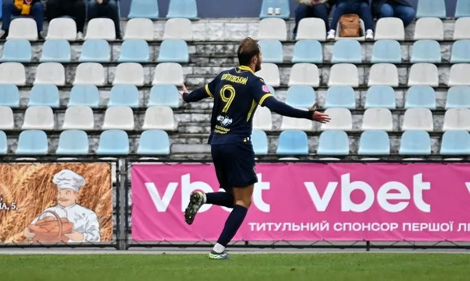 Інгулець здолав Агробізнес 3:2 у Першій лізі: дубль Войтіховського не врятував гостей