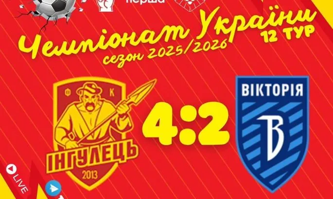 Інгулець обіграв Вікторію 4:2, хет-трик Фарасєєнка — відеоогляд матчу