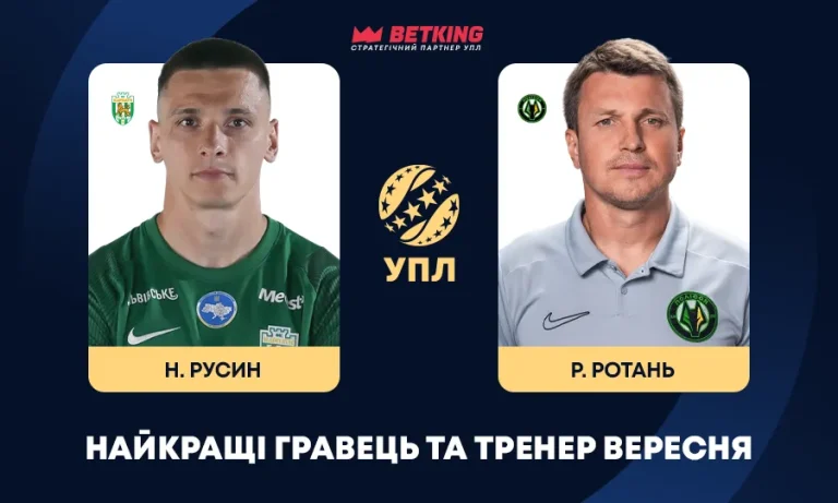 Оголошено лауреатів вересня УПЛ: найкращий тренер і гравець Української Прем’єр-ліги